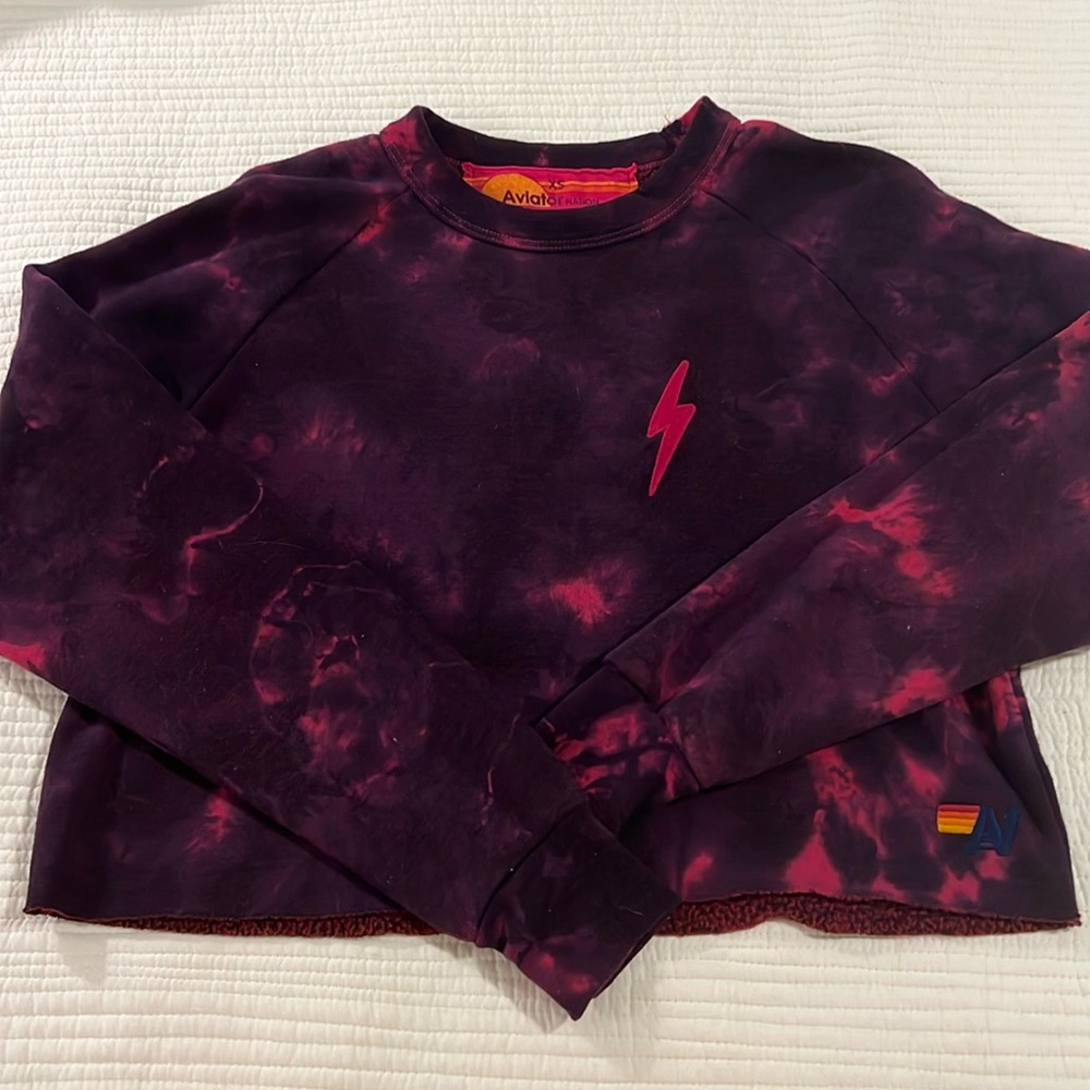 Aviator Nation Cropped Crew XS